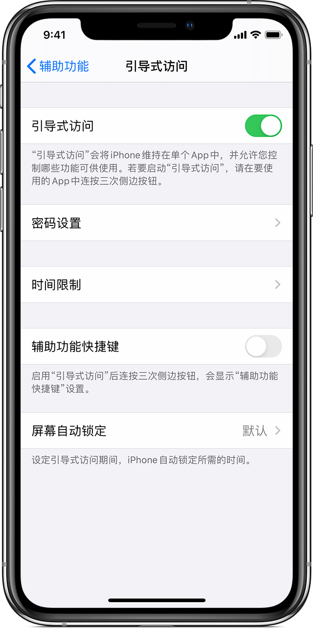 颍泉苹果手机维修分享如何在 iPhone 上退出引导式访问 