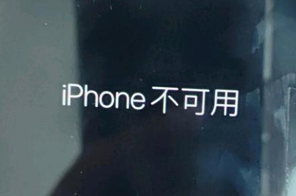 颍泉苹果服务网点分享锁屏界面显示“iPhone 不可用”如何解决 