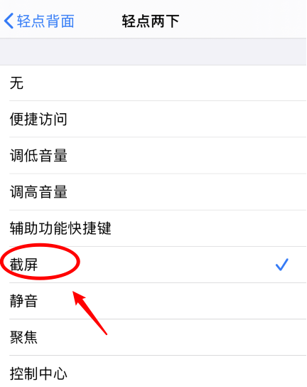 颍泉苹果手机维修分享iPhone12如何启用双击截屏 