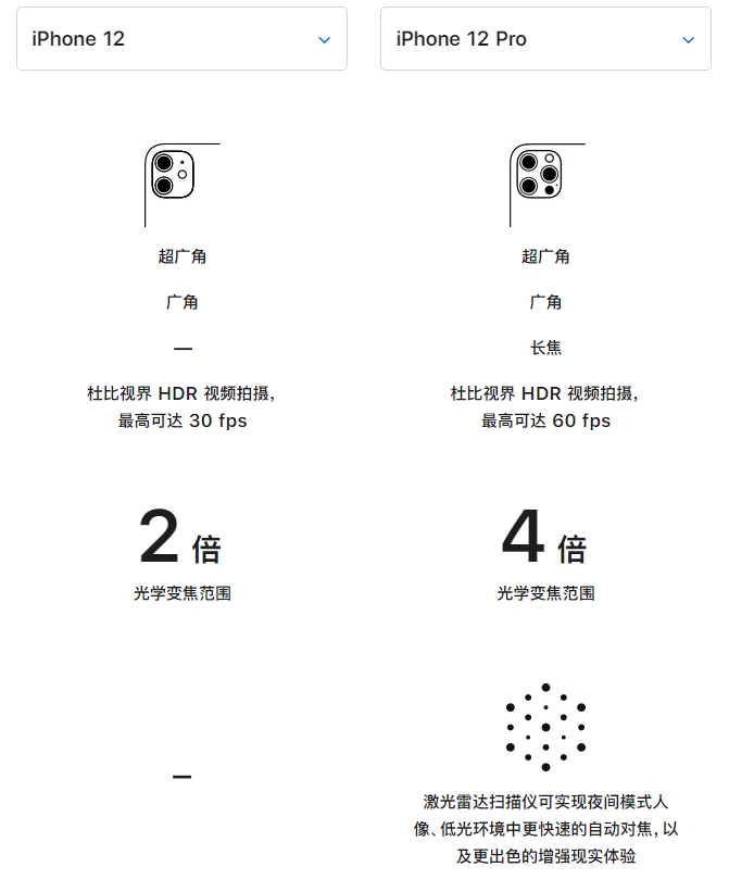 颍泉苹果手机维修分享苹果 iPhone 12 与 iPhone 12 Pro 选哪款 